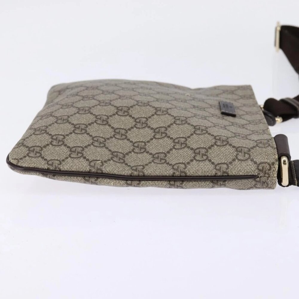 GUCCI GG Supreme Shoulder Bag PVC Beige Gold 201538 Auth BA5706 - Picture 6 of 16